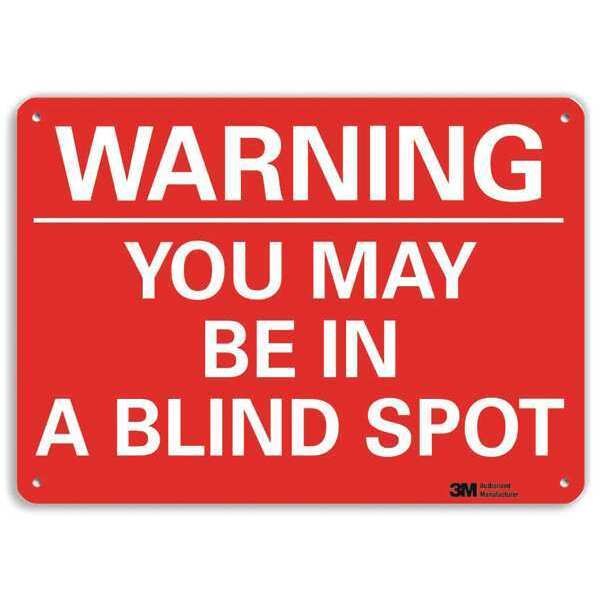 Warning Sign, 7 in H, 10 in W, Aluminum, Vertical Rectangle, English, U6-1280-NA_10x7