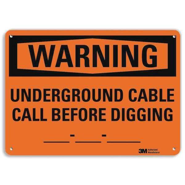 Plastic Warning Sign, 4 Holes, 10