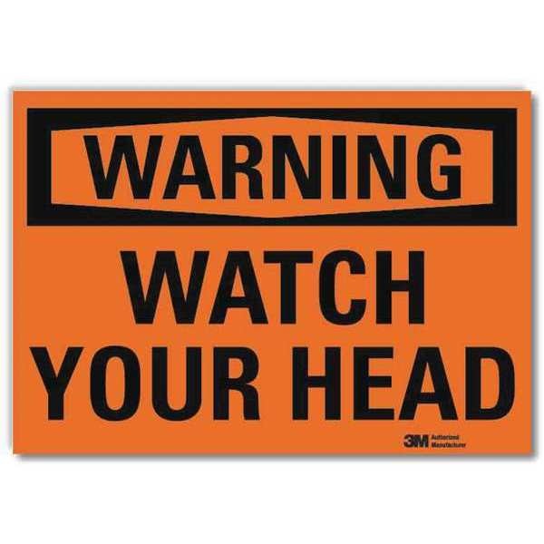 Warning Sign, Watch Your Head, 5 in. H, U6-1268-RD_7X5