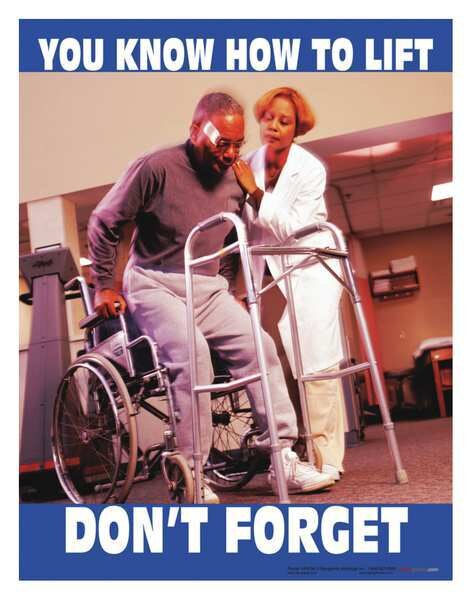 Safety Poster, You Know How To Lift, ENG