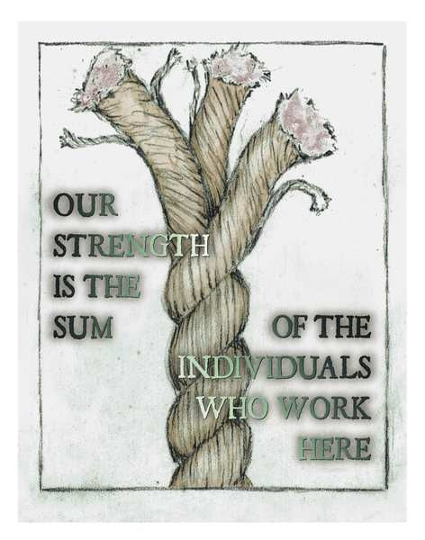 Safety Poster, Our Strength Is The Sum, EN