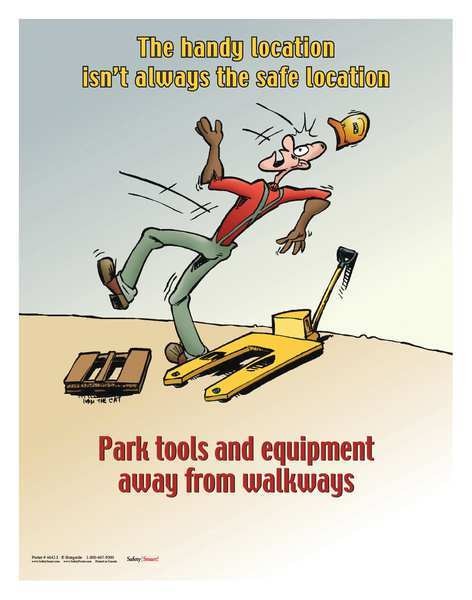 Safety Poster, The Handy Location Isnt, EN