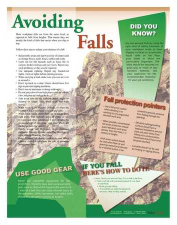 Safety Poster, Falls Protection, ENG