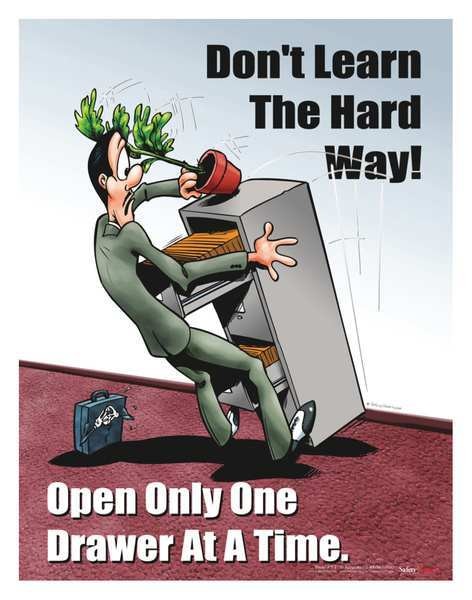 Safety Pstr, Dont Learn The Hard Way, ENG