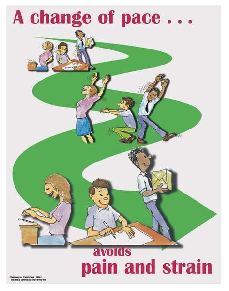 Safety Poster, A Change Of Pace Avoids, EN