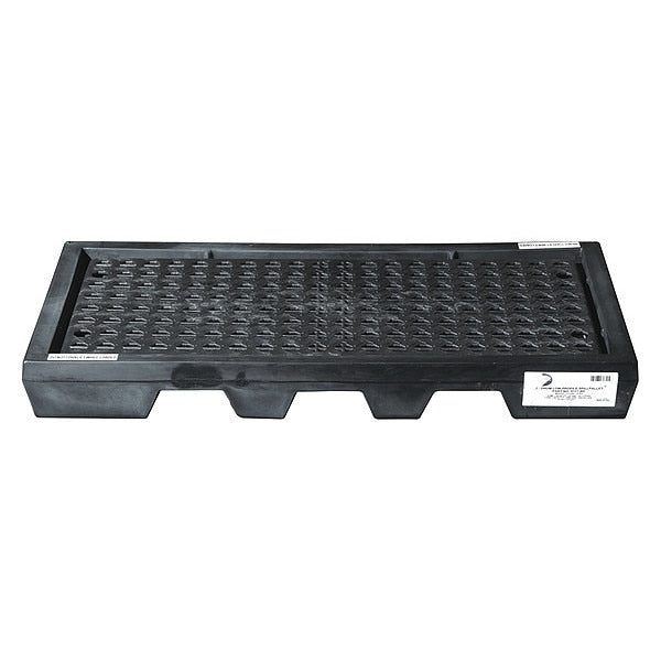 Spill Pallet, 22 gal Spill Capacity, 2 Drum, 1000 lb., Polyethylene