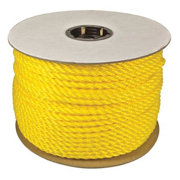 Rope, Polypropylene, 1/4in Dia, 600ft, 108lb