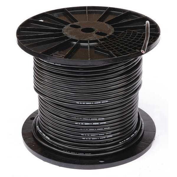14 AWG 4 Conductor Stranded Trailer Cable 500 ft. BK