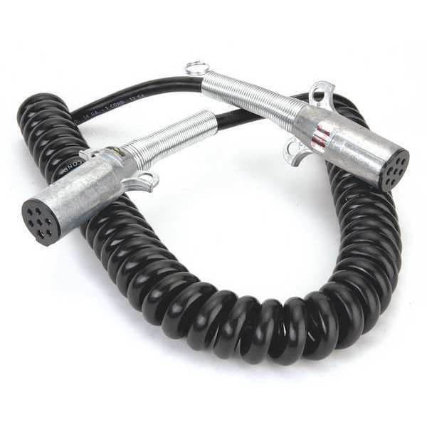 Cord, 180 in.L, Coiled, Copper