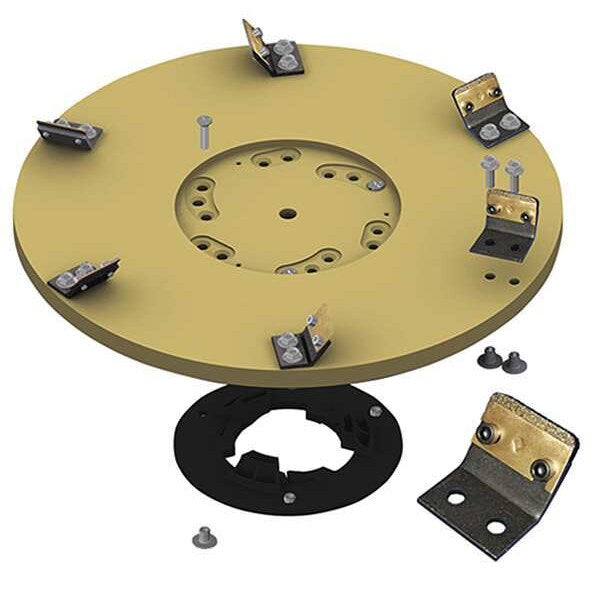 Abrasive Disc, Tan, 3 in. dia., 12 in. W