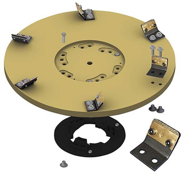 Abrasive Disc, Tan, 3 in. dia., 16 in. W