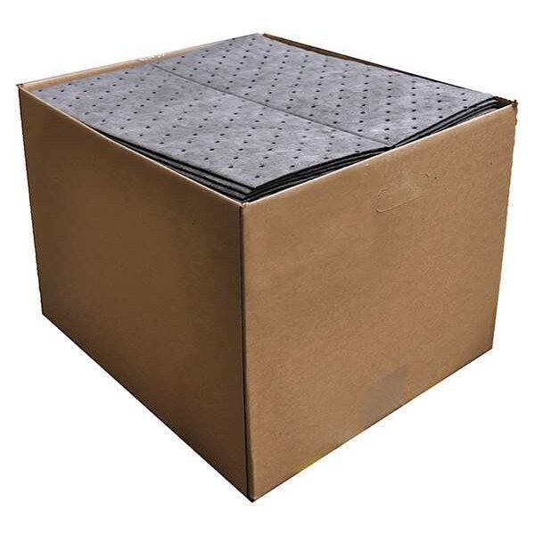 Sorbents, 48 gal/pk, 0.24 gal/pad, Universal Absorbed, Gray, Polypropylene, 200 PK