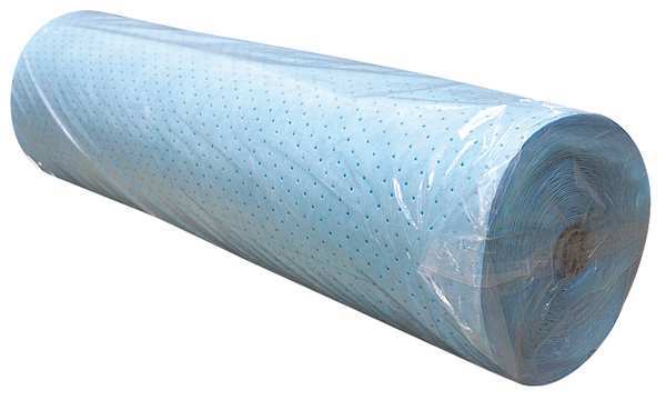 Sorbents, 96 gal/pk, Oil Absorbed, Blue, Polypropylene