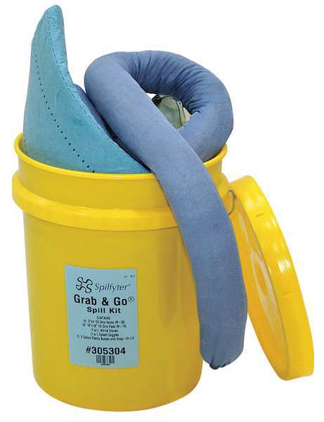 Spill Kit, Oil-Based Liquids, Blue
