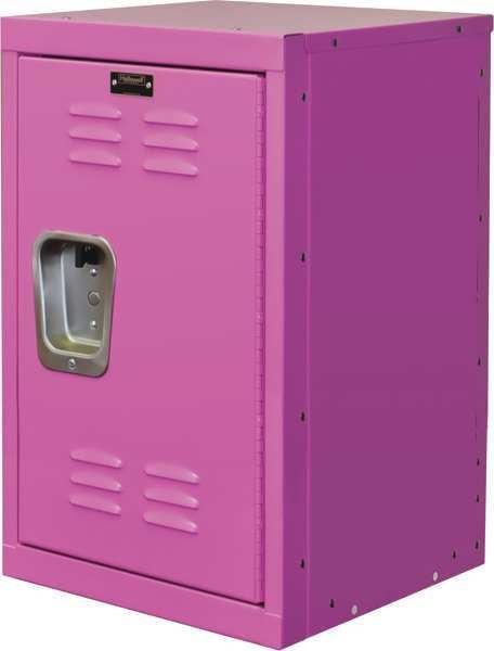 Wardrobe Locker, 15 in W, 15 in D, 24 in H, (1) Tier, (1) Wide, Pink