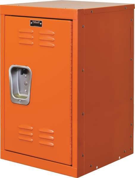 Wardrobe Locker, 15 in W, 15 in D, 24 in H, (1) Tier, (1) Wide, Orange