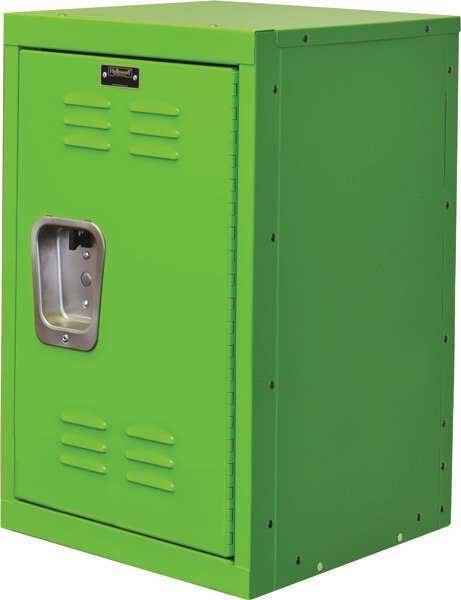 Wardrobe Locker, 15 in W, 15 in D, 24 in H, (1) Tier, (1) Wide, Green