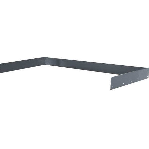 Back/End Stop, 72inW x 36inD x 6inH, Blk