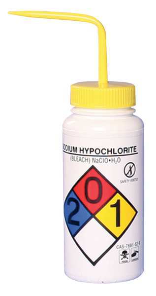 White, Wash Bottle 16 oz., 4 Pack