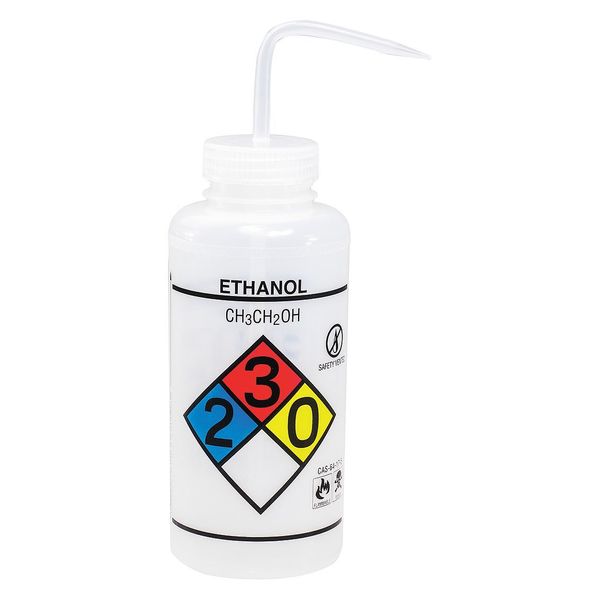 Wash Bottle 32 oz., 2 Pack, Cap Color: Yellow