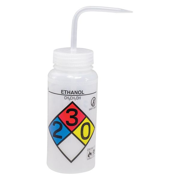 Wash Bottle 16 oz., 4 Pack, Bottle Material: LDPE