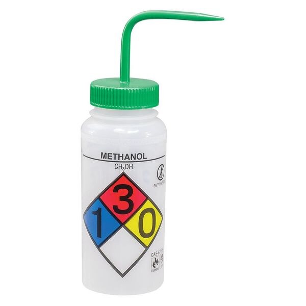 Wash Bottle 16 oz., 4 Pack, Mouth: Wide