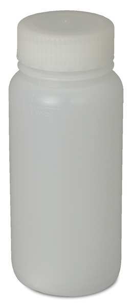 Bottle, Wide, 8 Oz, HDPE, PK200