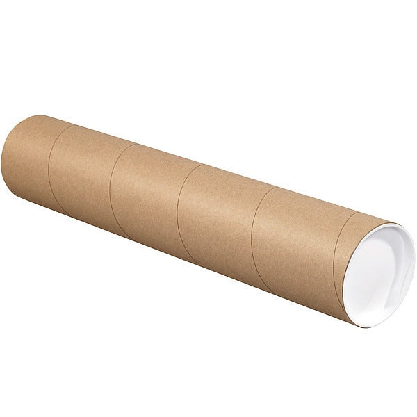 Mailing Tube, 20inLx4in.dia, Brown, PK15