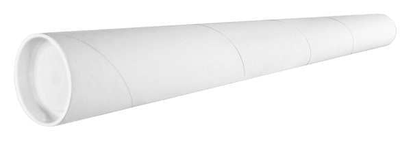 Mailing Tube, 26inLx2in.dia, White, PK50