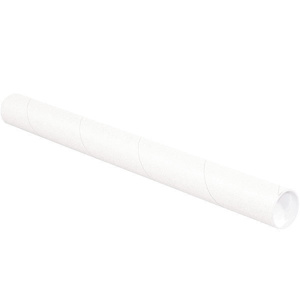 Mailing Tube, 18inLxWhite, PK34