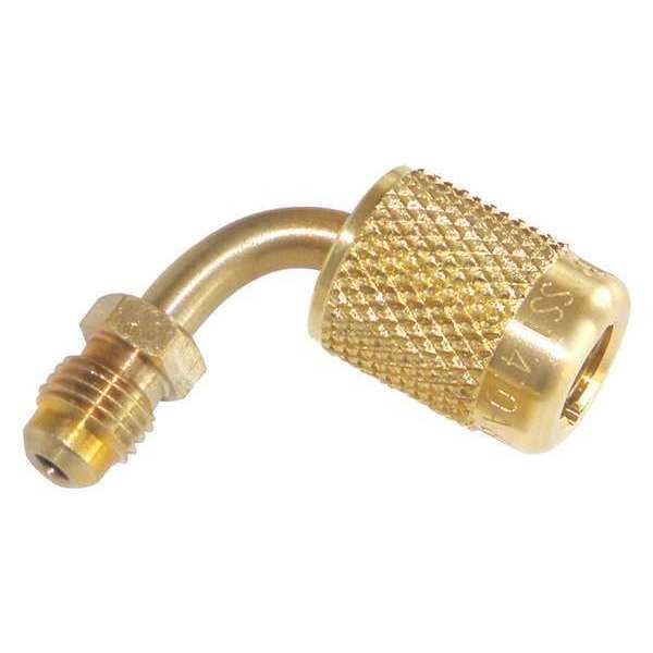Quick Coupler, 1/4 In Mx5/16 In F, 90 Deg