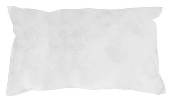 Sorbents, 36 gal/pk; 1.8 gal/pillow, Oil Absorbed, White, Polypropylene, 20 PK