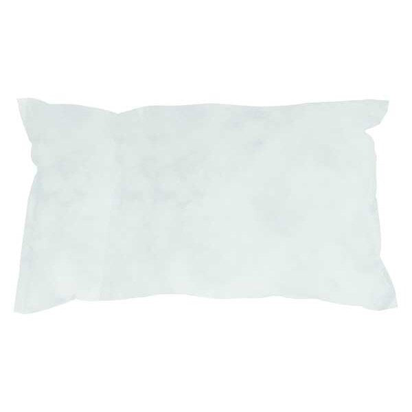 Sorbents, 8 gal/pk; 1.6 gal/pillow, Oil Absorbed, White, Polypropylene, 5 PK