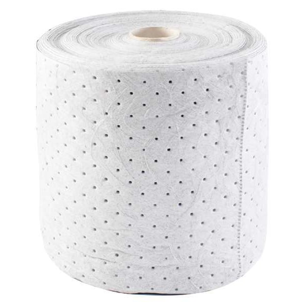 Sorbents, 19 gal/pk, Harsh Chemicals Absorbed, White, Polypropylene