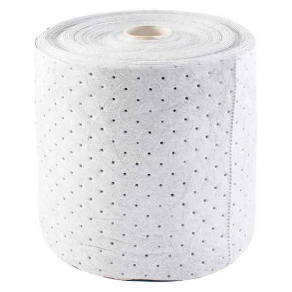 Sorbents, 16 gal/pk, Harsh Chemicals Absorbed, White, Polypropylene