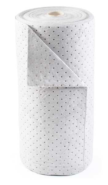 Sorbents, 33 gal/pk, Harsh Chemicals Absorbed, White, Polypropylene