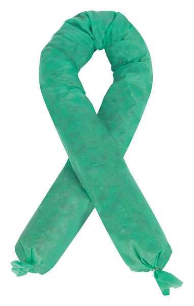Absorbent Sock, Green, 12 gal., PK12