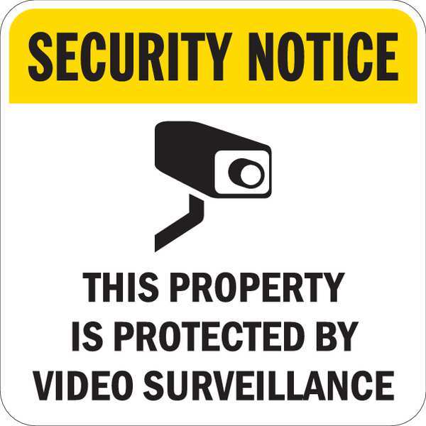 Property Sign, 18 in H, 18 in W, Aluminum, Square, English, T1-1077-EG_18x18
