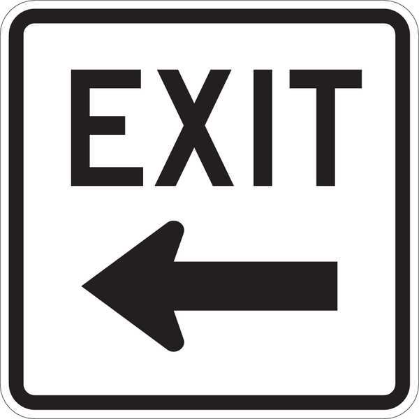 Exit Sign, English, 18
