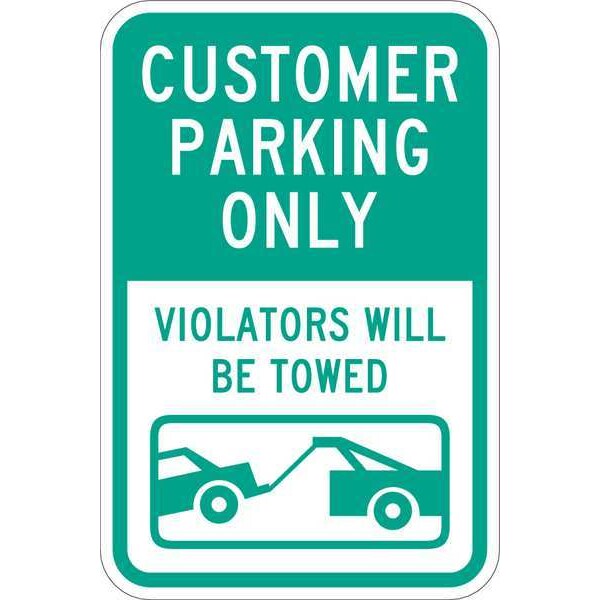 Customer Parking Sign, 18