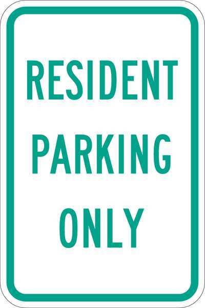 Resident Parking Sign, 18