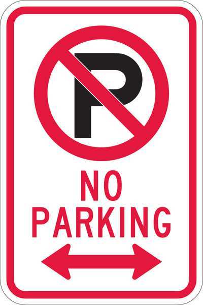 Sign, No Parking, 18 x12 In
