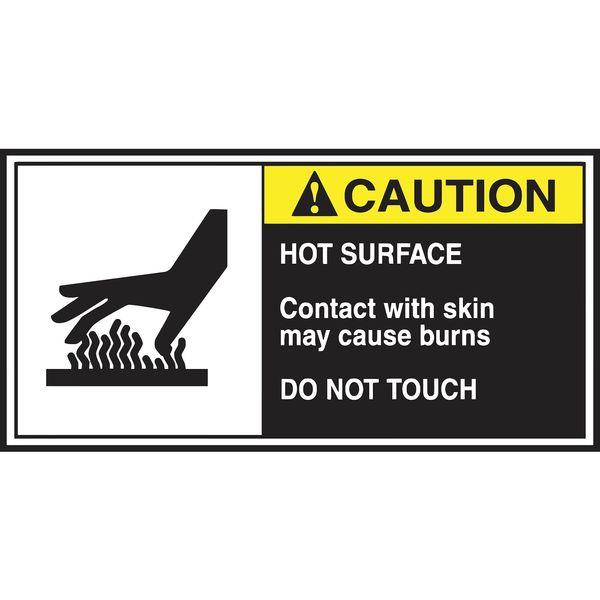 CEMA Label, 2 1/2 in H, 5 in W, Vinyl, Horizontal Rectangle, English, LECN685