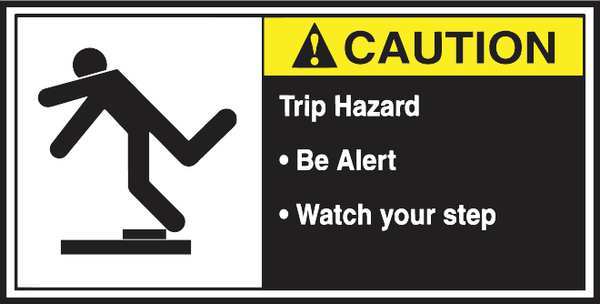 CEMA Label, 2 1/2 in Height, 5 in Width, Vinyl, Horizontal Rectangle, English