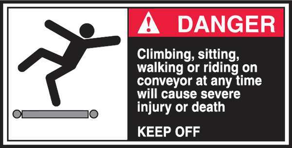 CEMA Label, 2 1/2 in Height, 5 in Width, Vinyl, Horizontal Rectangle, English