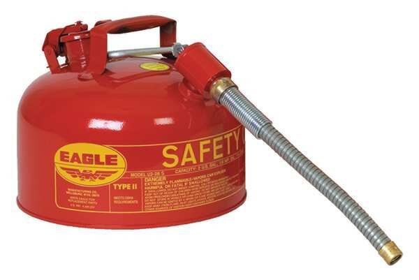 2-1/2 gal. Red Steel Type II Safety Can for Flammables