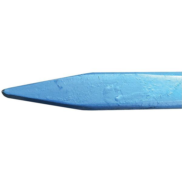 Wedge Point Pry Bar, 60 in. L, HCS, Blue