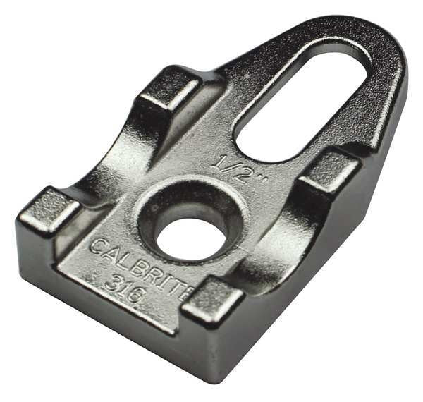 Clamp Back, 1/2 in., 316 SS, Brite Finish