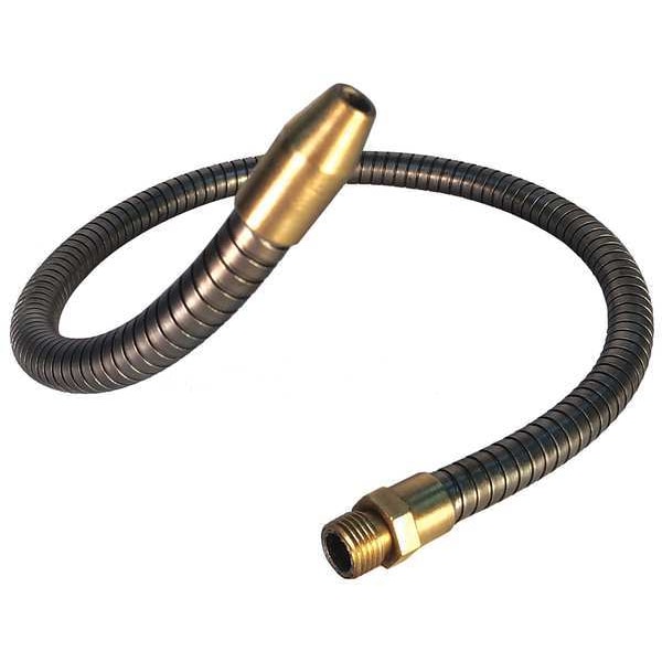 Coolant Hose, 1/4 in.Pipe, 15 in.L, Gray