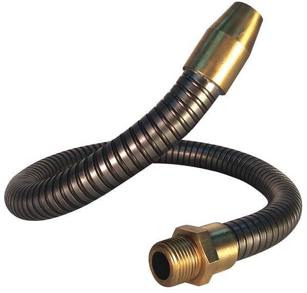 Coolant Hose, 1/2 in.Pipe, 12 in.L, Gray